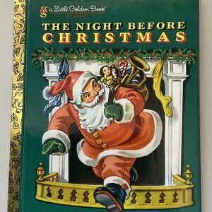 VINTAGE 1976 THE NIGHT BEFORE CHRISTMAS, LITTLE GOLDEN BOOK CLASSIC